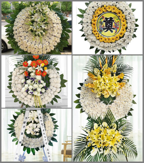 安徽安庆市怀宁县江镇镇赵山村花圈速递